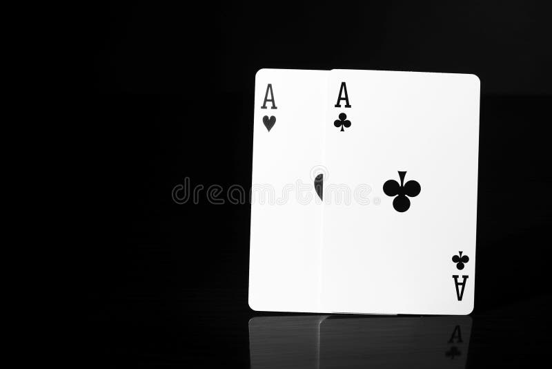 Black and White Playing Cards. Stock Photo - Image of luck, closeup