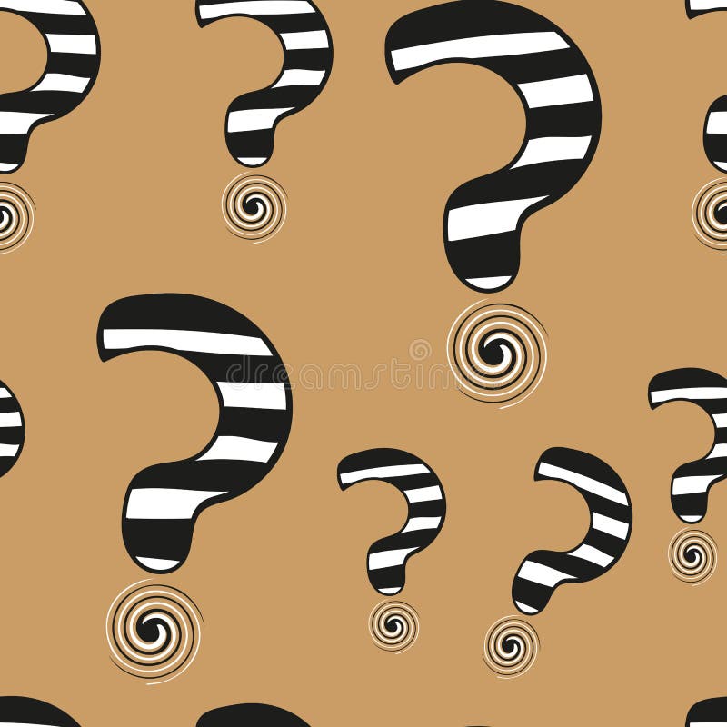Blackandwhite questions stock vector. Illustration of creatively