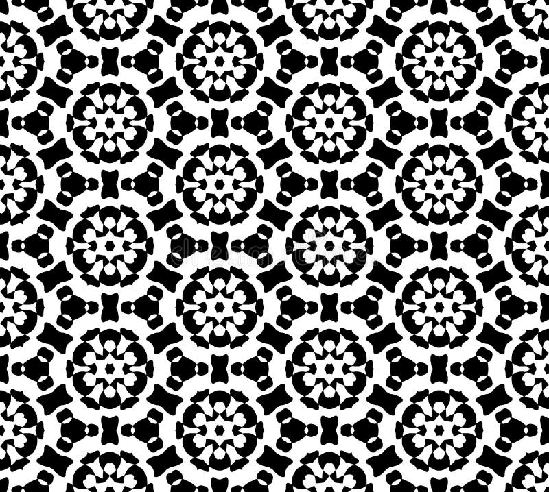 Black And White Repeat Pattern Vector And Seamless Background Image