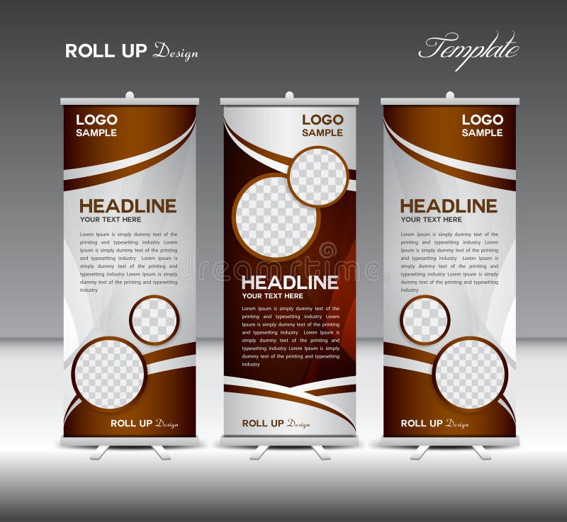 Black And White Roll Up Banner Template Vector Black And White Roll Up Banner Template Vector