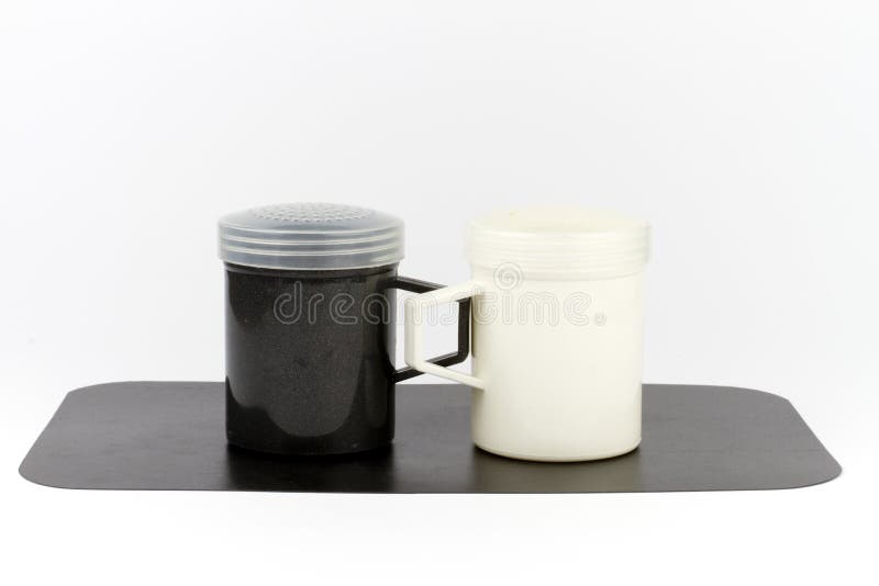 Black And White Salt And Pepper Shakers Stock Photo Image of pepper