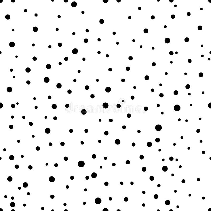 Polka Dots Seamless Pattern. Vector Dot Pattern Background. Black Gold ...