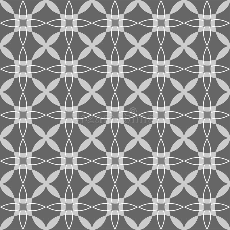 Black and white seamless geometric pattern royalty free illustration