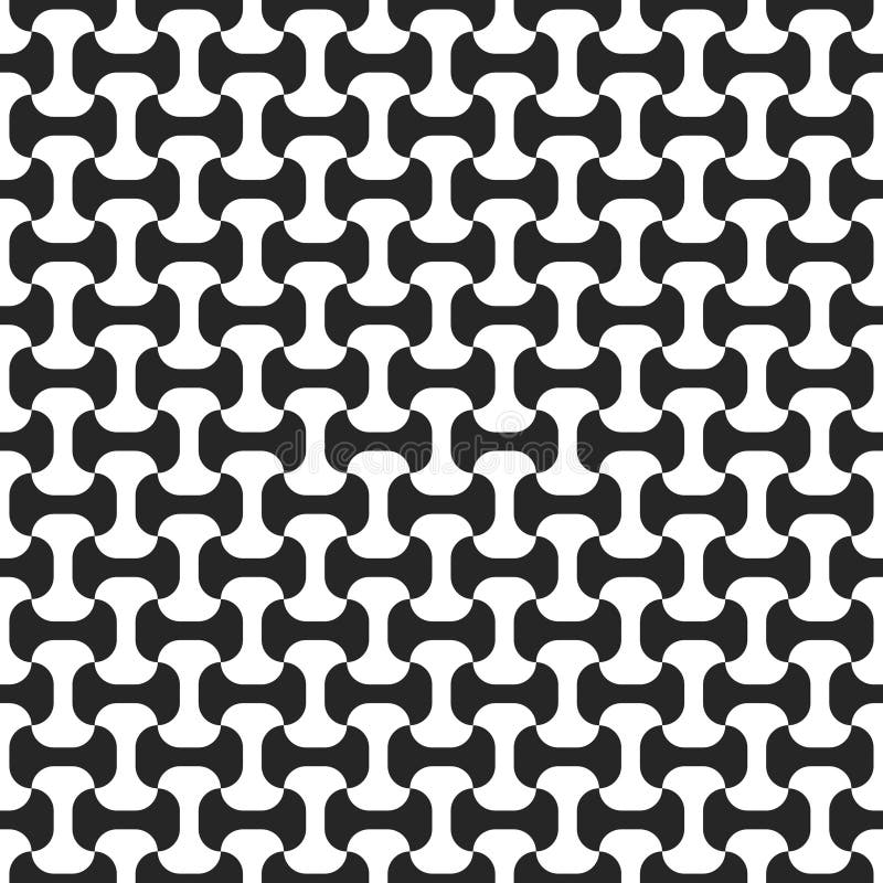 Black-and-white seamless pattern vector illustration