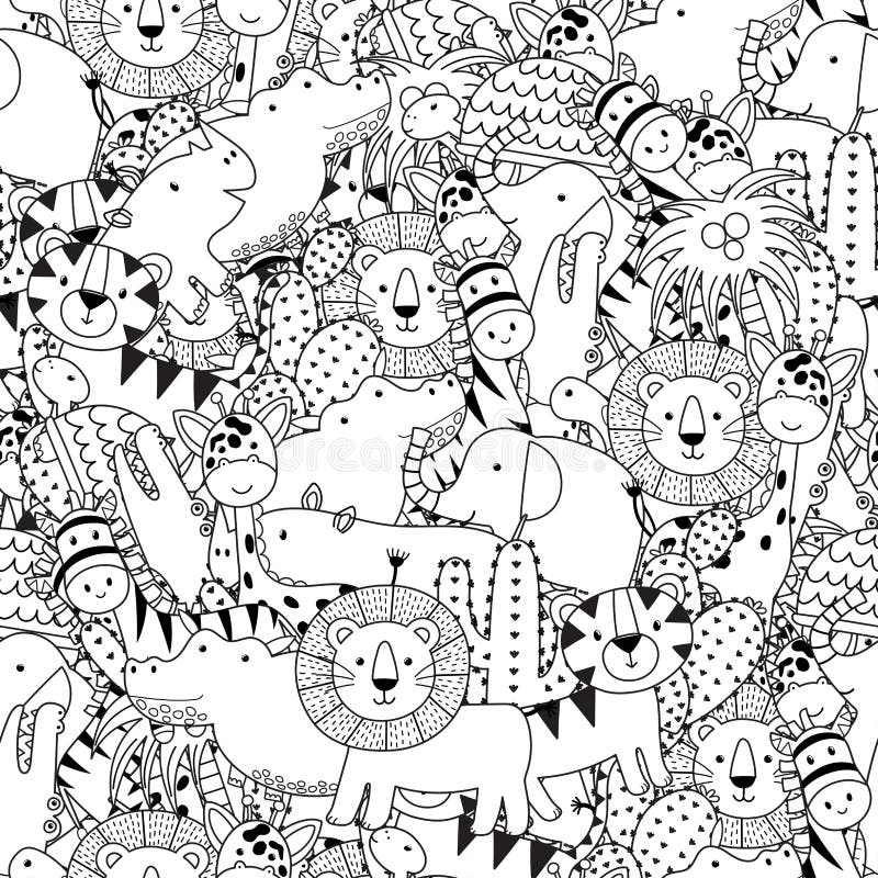 Coloring Books For Kids Ages 8 -12: Animals: Black Background