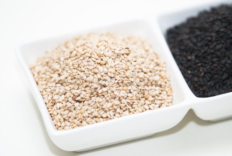 Black and White Sesame Seeds Stock Photo Image of vegetarian, natural