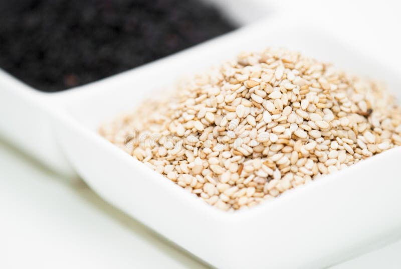 Black and White Sesame Seeds Stock Photo Image of vegetarian, natural