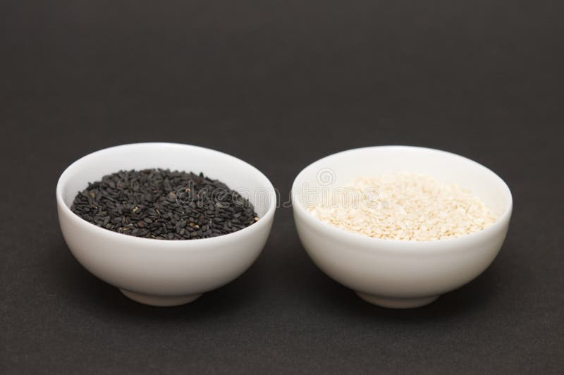 Black and White Sesame Seeds Stock Photo Image of vegetarian, natural