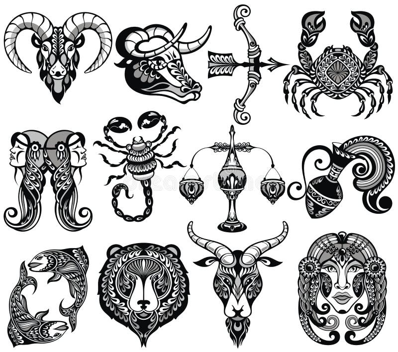 Aries Zodiac Sign Illustrative Tattoo Design – Tattoos Wizard Designs