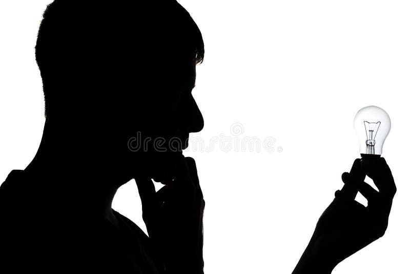 Silhouette of the girl face profile of an unrecognizable sad, woman in  depression put her hand to forehead Stock Photo by ©fantom_rd 168699036