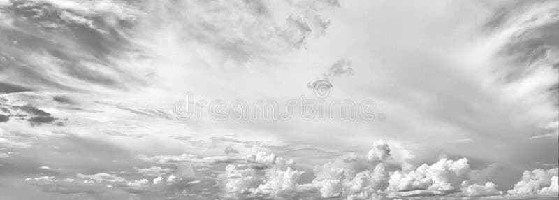 Black and White Sky Background with Tiny Clouds and Cityscape on Stock  Image - Image of color, precipitation: 44045075