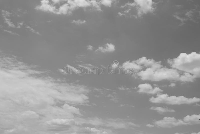 Black and White Sky with Clouds Stock Photo - Image of heaven, nature:  189263764