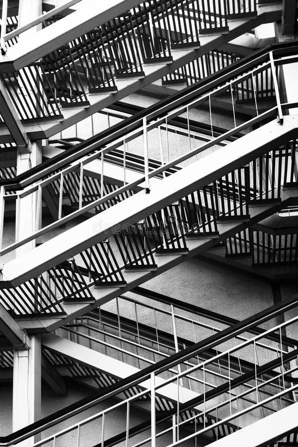 Black and white stairs stock image. Image of boundary 72604973