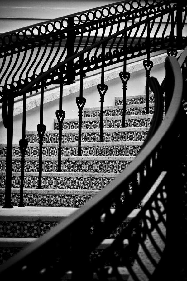 Black and White Stairway Abstract Pattern Stock Image Image of