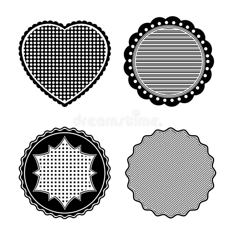 Black and white stamps stock vector. Illustration of premium - 41013819