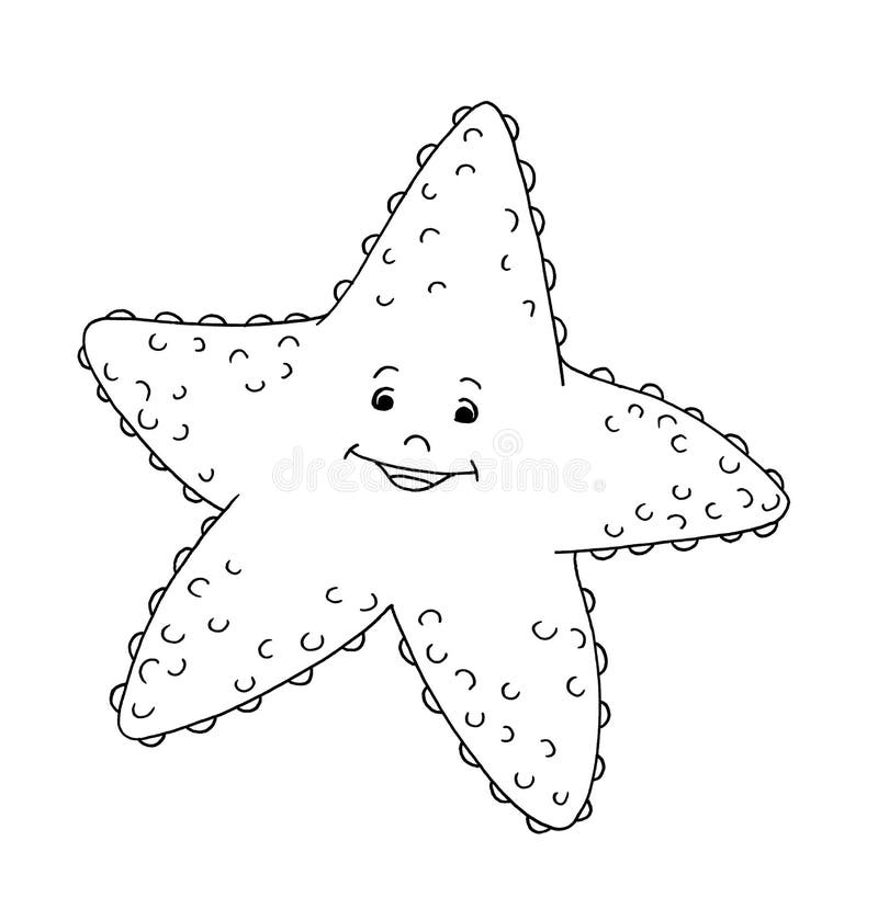 Black and white - star of sea