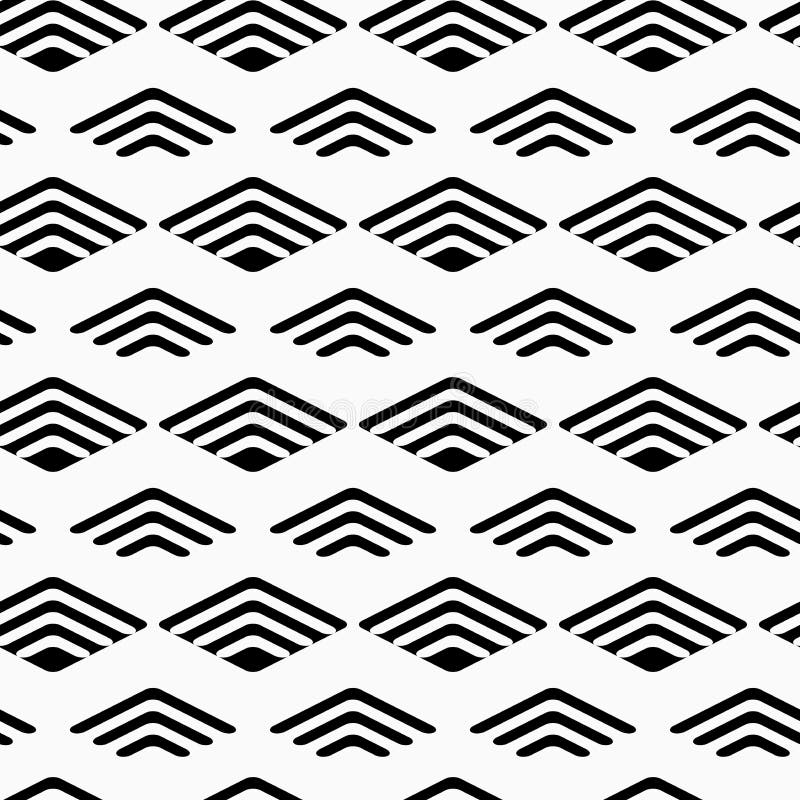 Striped Diamonds Seamless Pattern. Stock Vector - Illustration of