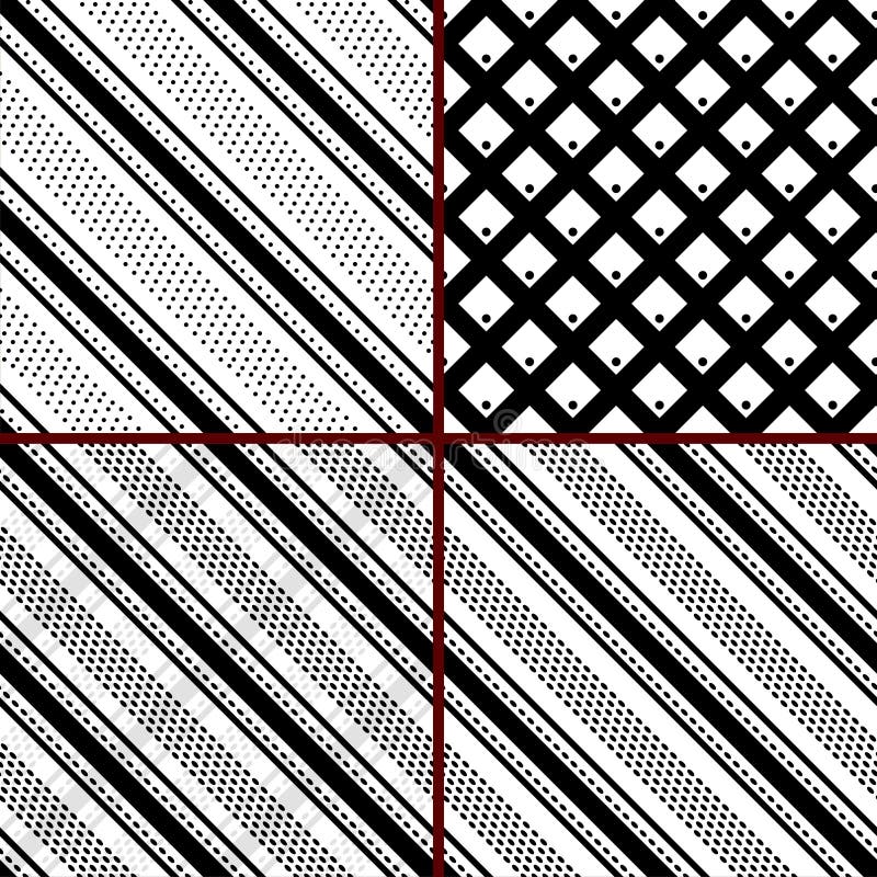 Black and white striped patterns