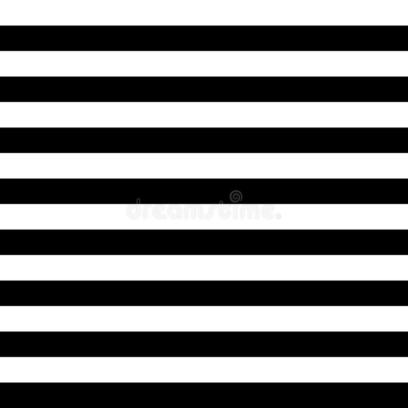Black and White Stripes Seamless Pattern vector illustration