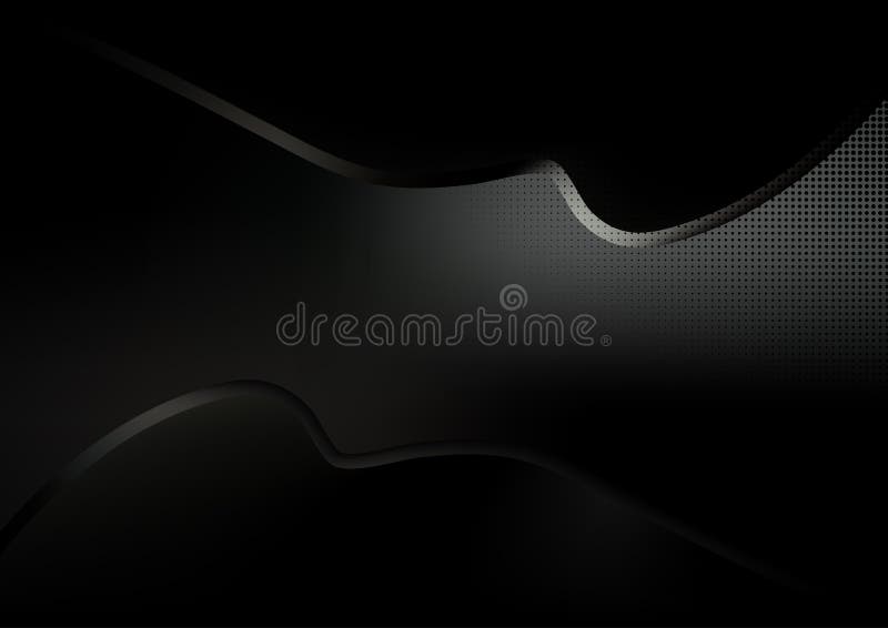 Black Black and White Template Background Vector Illustration Design