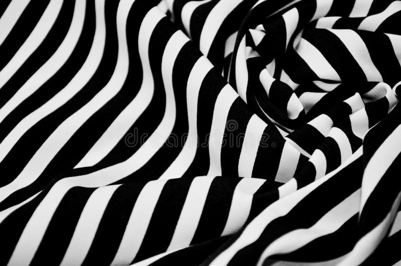 Black and White Textile As Background.Black and White Material Texture