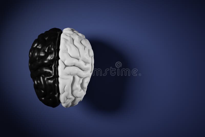 Black and White Thinking stock illustration. Illustration of limits
