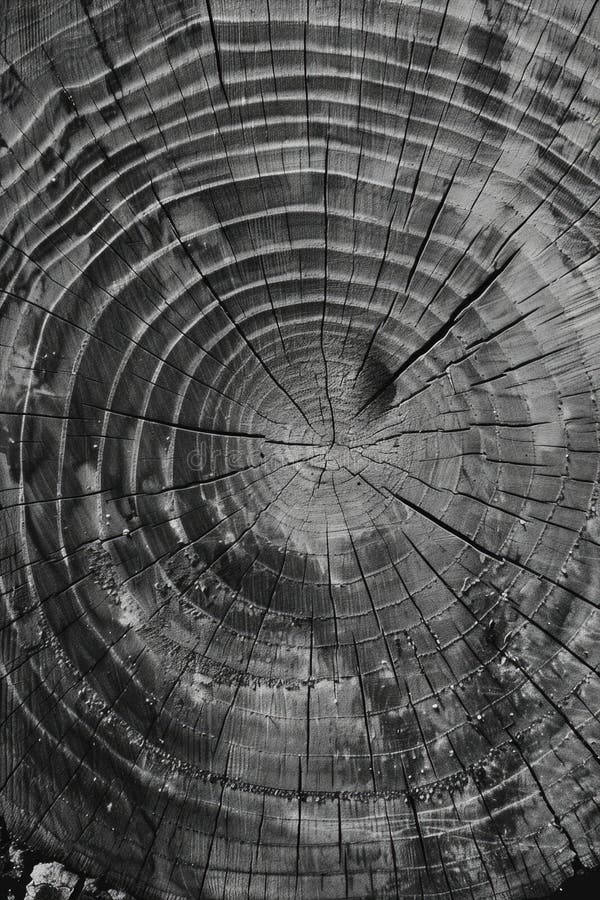 Black and white tree stump image royalty free stock image