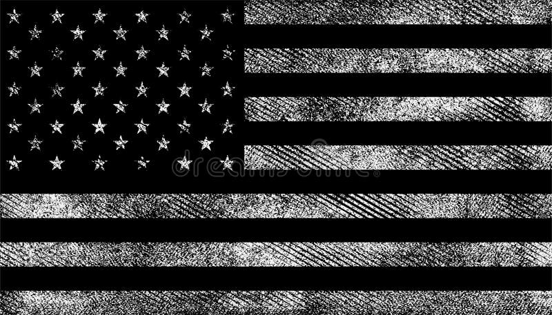 American Flag Usa Black And White Grunge Background  Arte vetorial de  stock e mais imagens de Bandeira dos Estados Unidos da América  iStock