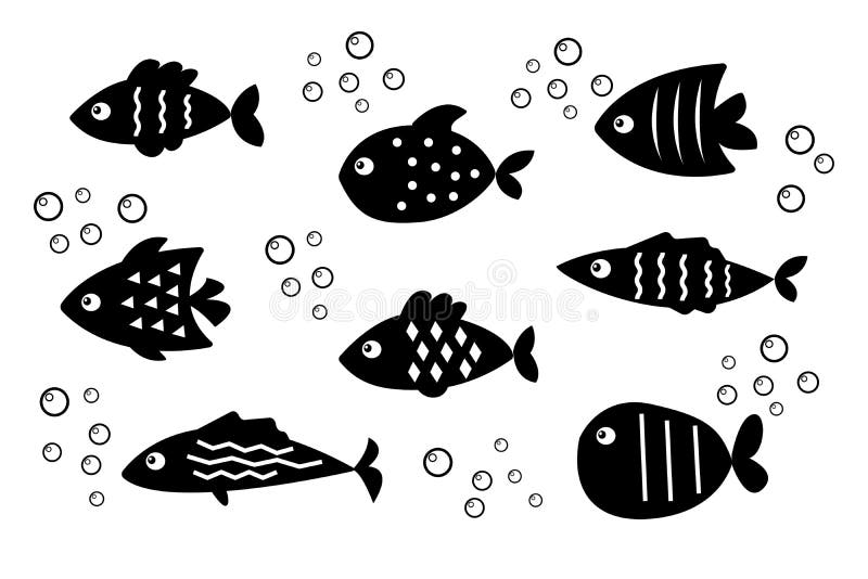 Download Black White Vector Fish Stock Illustrations 52 485 Black White Vector Fish Stock Illustrations Vectors Clipart Dreamstime