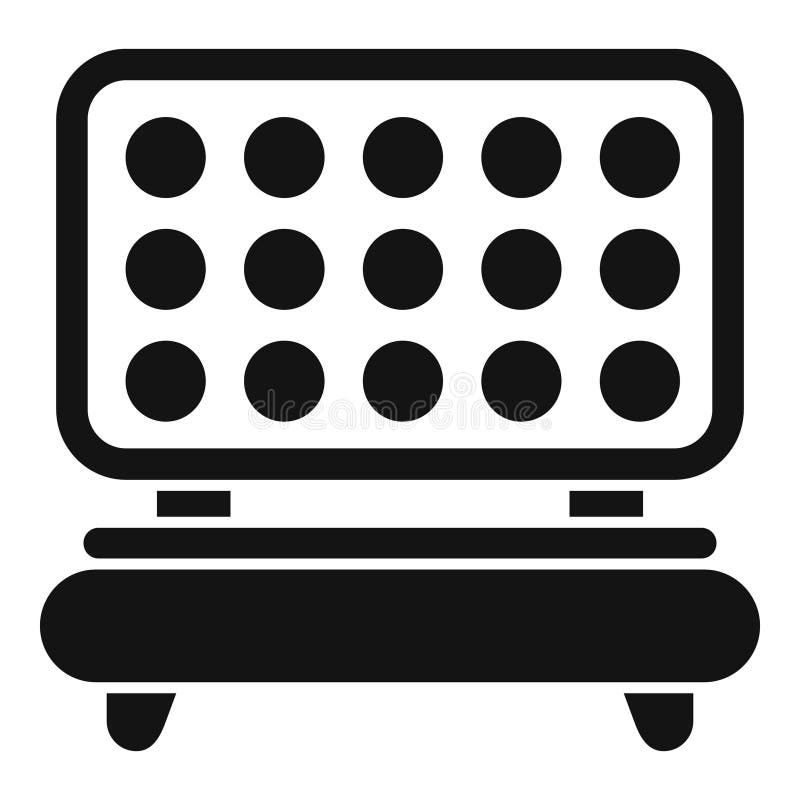 Vintage Dot Matrix Display Icon Stock Vector - Illustration of control