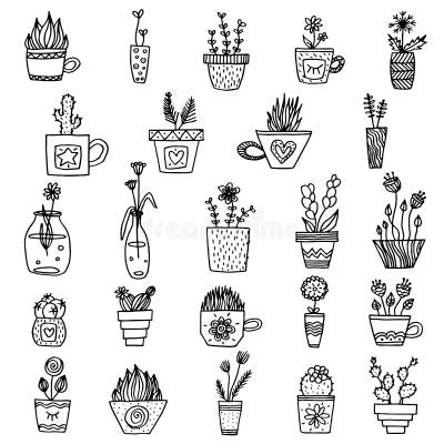 Succulent Line Art Stock Illustrations – 9,218 Succulent Line Art Stock ...