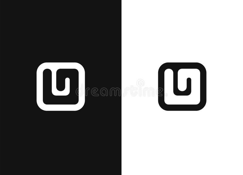 Black white version of the design element royalty free illustration