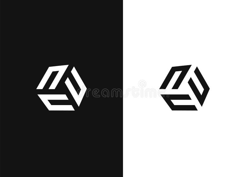 Black white version of the design element stock illustration