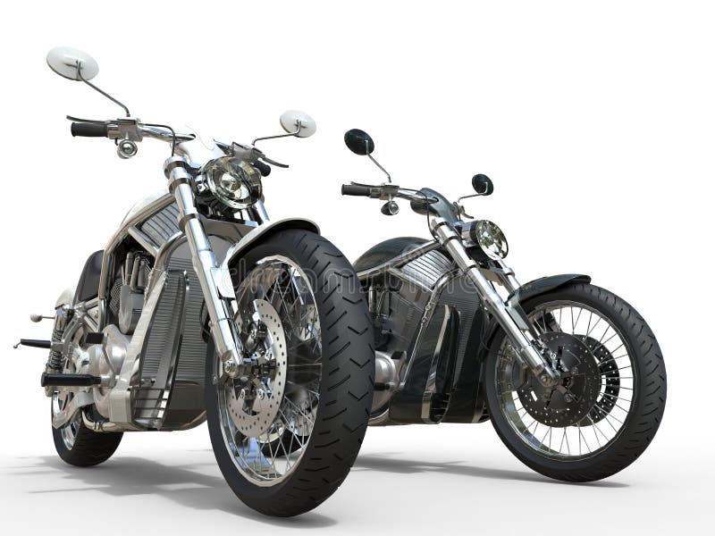 Black and White vintage motorcycles