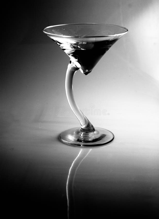 Black and White Vodka Gin Martini, appletini, or Cocktail