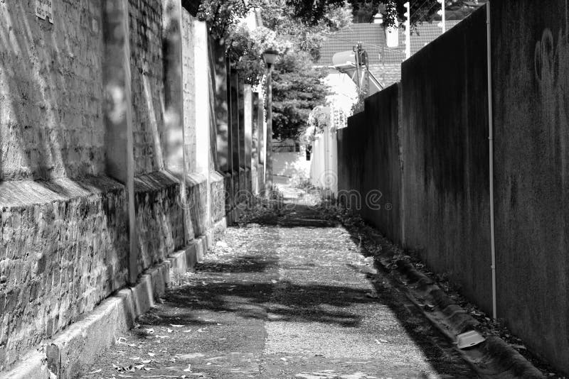 Black and white walkway stock image. Image of infrastructure 239012735