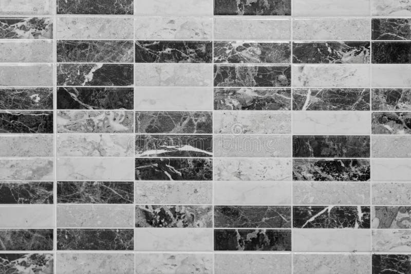 Black and White Wall Tile Modern Decorative Natural Mosaic for Inside