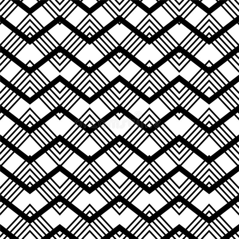 black and white zigzag chevron pattern, seamless zig zag line texture abstract geometry background trendy minimalist decor