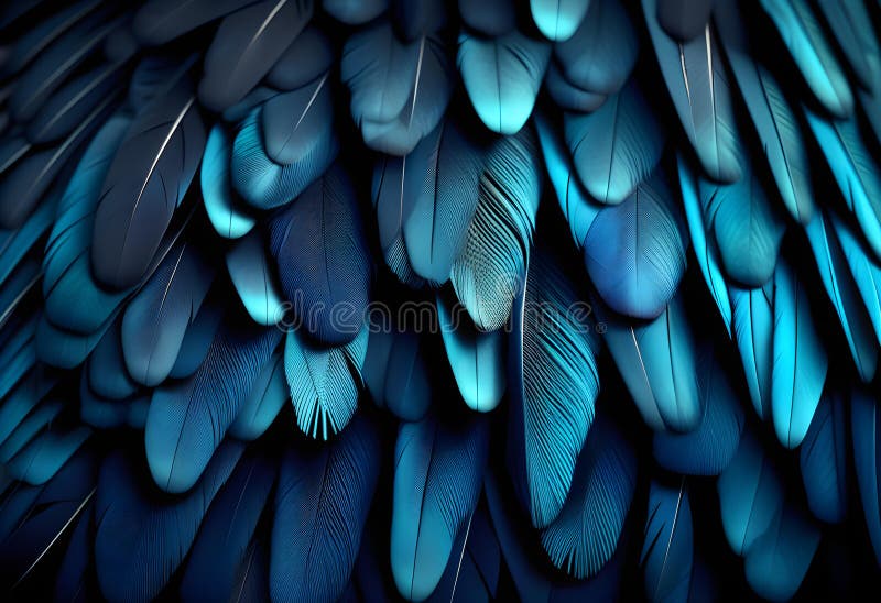 Black wing feathers detail, abstract dark background royalty free stock photo