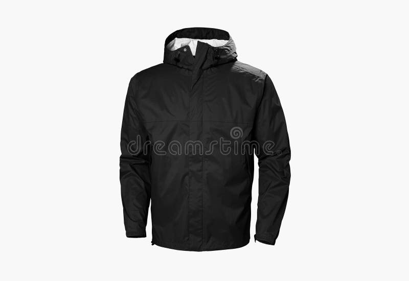 Black Winter Jacket Fashion Wear Coat Stock Photo Image of winter