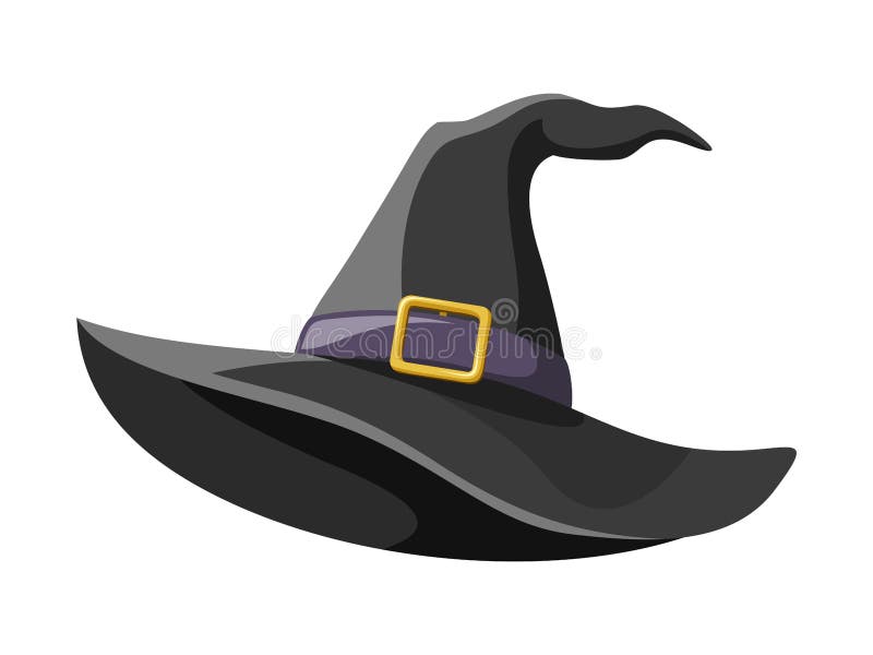 Witch Hat With Buckle Black Witch Hat With Buckle Black