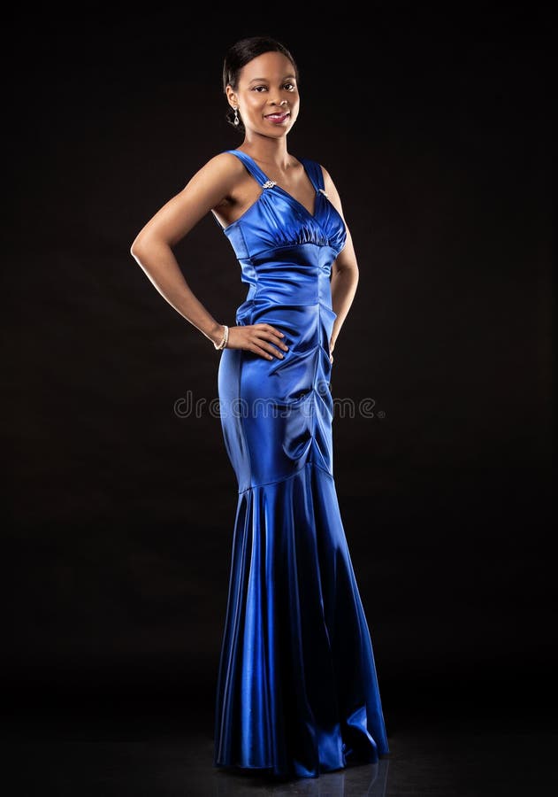 Black and blue gown online