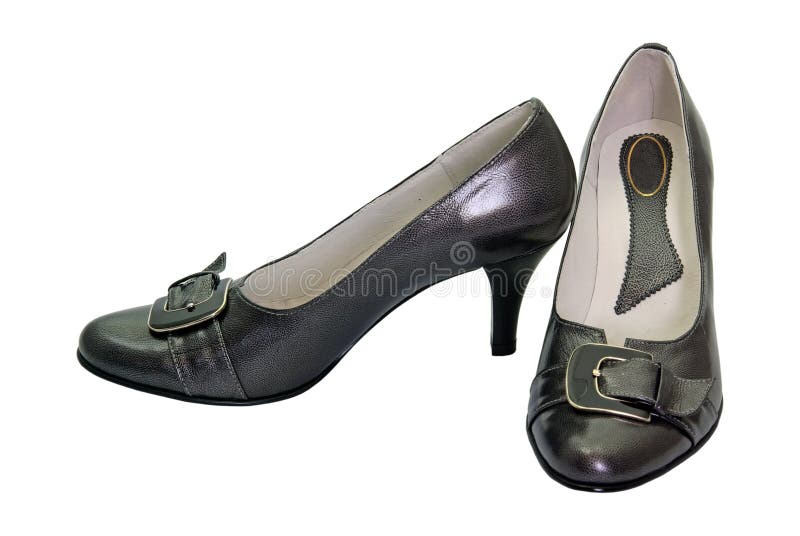 Black woman shoes stock photo. Image of collections, front - 10927654