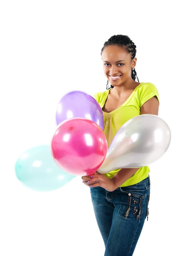 Black women with the balloons