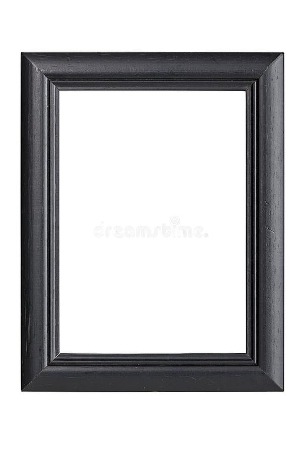 Black wooden picture frame stock image. Image of empty 51298879
