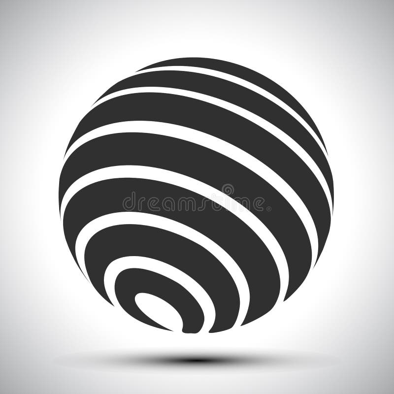 Black World Globes with Shadows Vector Stock Vector Illustration of