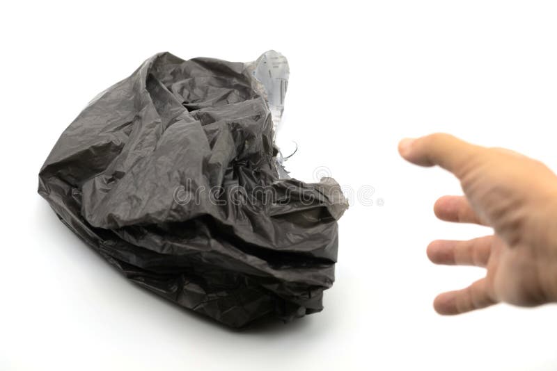 Black wrinkled plastic royalty free stock photos