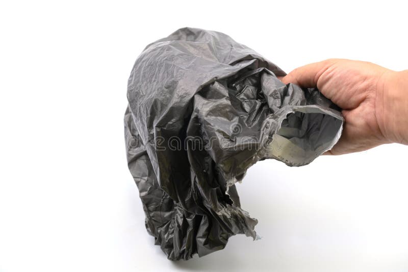 Black wrinkled plastic royalty free stock photography