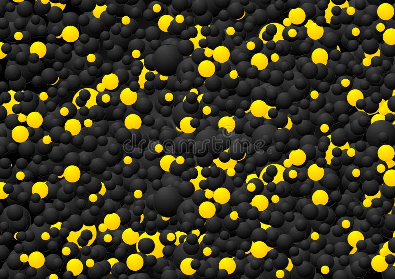 Black And Yellow Contrast Circles Design Stock Vector Image 60473225