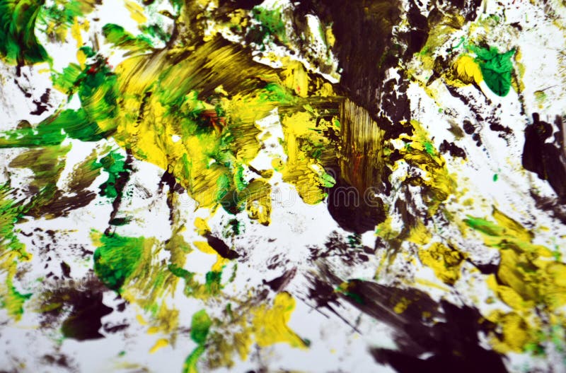 Black yellow green dark phosphorescent contrasts, sparkling bright blurred brush paint strokes, colors are placed at random. Abstract watercolor paint vivid background. Playful paint texture. Colorful paint texture. Colors. Black yellow green dark phosphorescent contrasts, sparkling bright blurred brush paint strokes, colors are placed at random. Abstract watercolor paint vivid background. Playful paint texture. Colorful paint texture. Colors.